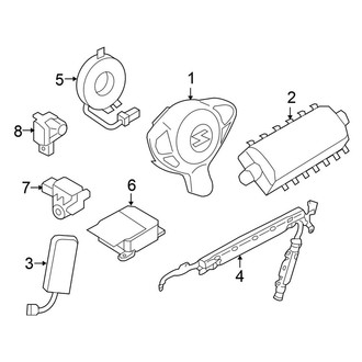 Nissan OE - Restraint Systems - Air Bag Components (Convertible)