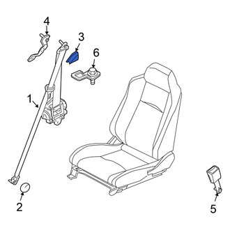 Nissan OE - Seat Belt Anchor Plate Cover