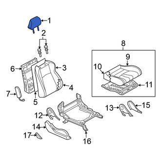 Nissan OE - Left Headrest