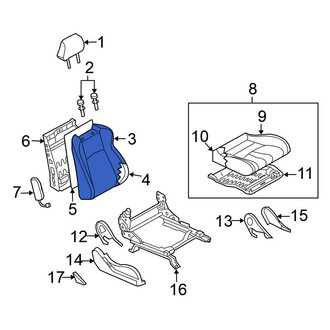 Nissan OE - Right Seat Back Cushion Cover
