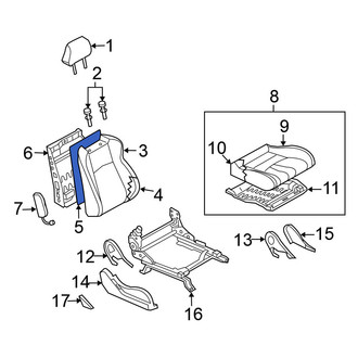 Nissan OE - Right Seat Back Reinforcement Plate