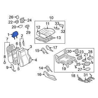 Nissan OE - Right Headrest