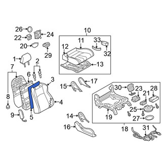 Nissan OE - Right Seat Back Reinforcement Plate