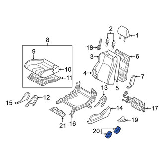 Nissan OE - Left Seat Adjustment Knob