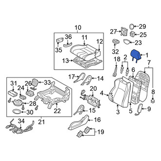 Nissan OE - Left Headrest