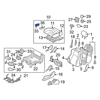 Nissan OE - Left Power Seat Switch