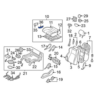 Nissan OE - Left Power Seat Switch Bezel
