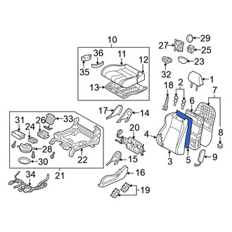 Nissan OE - Right Seat Back Reinforcement Plate