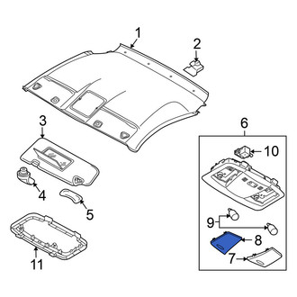 Nissan OE - Left Map Light Lens