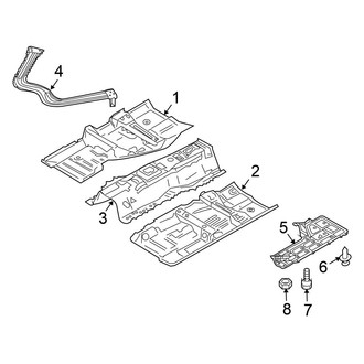 Nissan OE - Pillars, Rocker & Floor - Floor & Rails (Coupe)