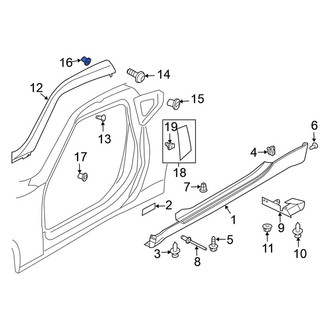 Nissan OE - Windshield Molding Grommet