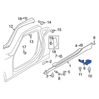 Nissan OE - Rear Right Mud Guard