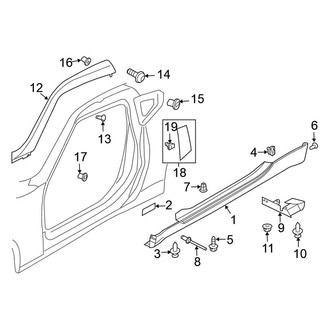 Nissan OE - Pillars, Rocker & Floor - Exterior Trim