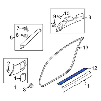 Nissan OE - Left Outer Door Sill Plate