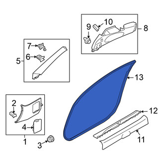 Nissan OE - Front Left Inner Door Seal