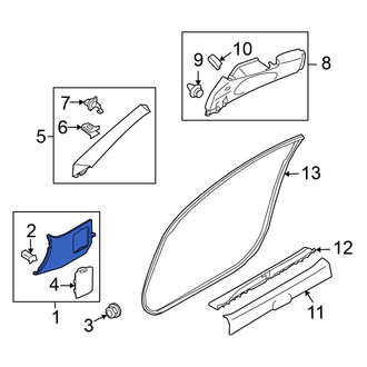 Nissan OE - Right Kick Panel Trim