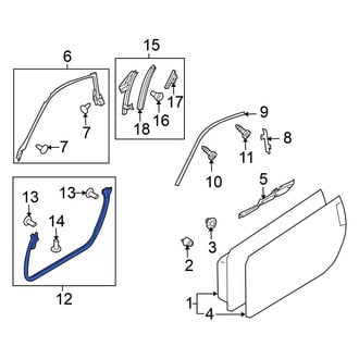 Nissan OE - Front Left Outer Door Seal