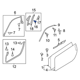 Nissan OE - Door Mirror Cover Clip