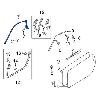 Nissan OE - Front Left Inner Door Seal