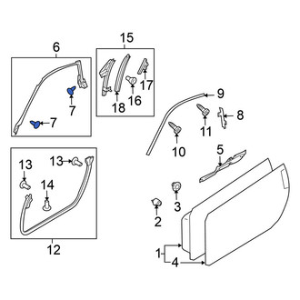 Nissan OE - Convertible Top Seal Clip
