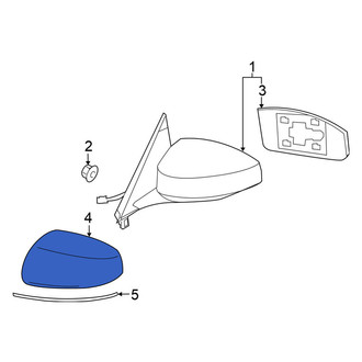 Nissan OE - Front Left Door Mirror Cover