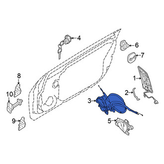 Nissan OE - Front Right Door Latch Assembly