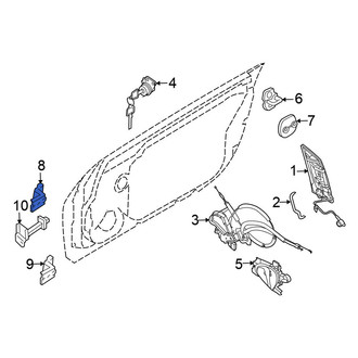 Nissan OE - Front Right Lower Door Hinge