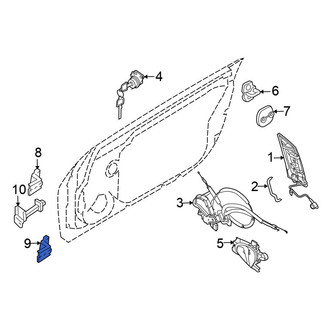 Nissan OE - Front Right Upper Door Hinge