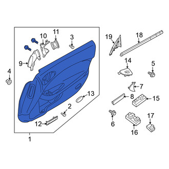 Nissan OE - Front Left Inner Door Interior Trim Panel