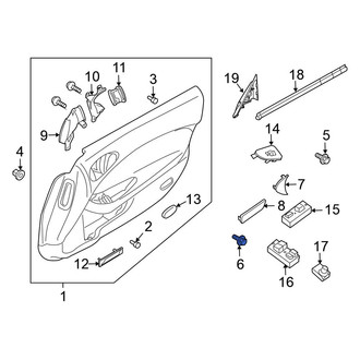 Nissan OE - Lower Door Interior Trim Panel Bolt