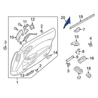 Nissan OE - Front Left Door Mirror Trim Ring