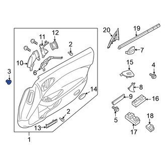 Nissan OE - Door Interior Trim Panel Grommet