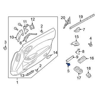 Nissan OE - Lower Door Interior Trim Panel Bolt