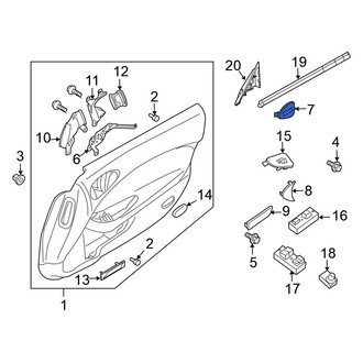 Nissan OE - Left Door Interior Trim Panel Cap