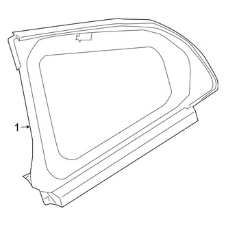 Nissan OE - Quarter Panel - Glass (Coupe)