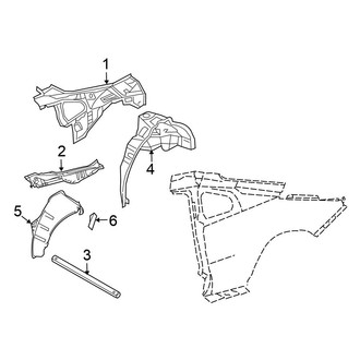 Nissan OE - Quarter Panel - Inner Structure (Coupe)