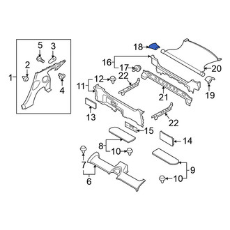 Nissan OE - Rear Right Partition Panel