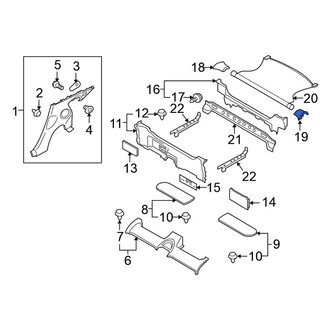Nissan OE - Rear Left Partition Panel