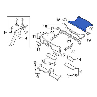 Nissan OE - Rear Luggage Compartment Cover