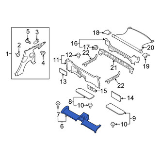Nissan OE - Rear Package Tray Trim