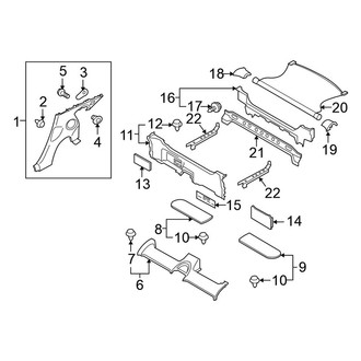 Nissan OE - Quarter Panel - Interior Trim (Base / Nismo / Sport / Sport Touring)