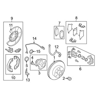 Nissan OE - Rear Suspension - Brake Components (Brakes)