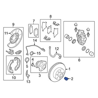 Nissan OE - Disc Brake Rotor Set Screw