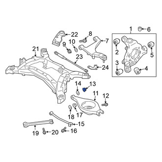 Nissan OE - Upper Suspension Control Arm Nut