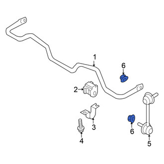 Nissan OE - Suspension Stabilizer Bar Bracket Nut