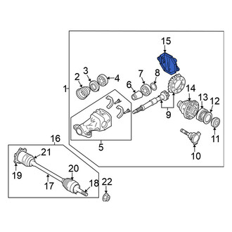 Nissan OE - Rear Differential Cover