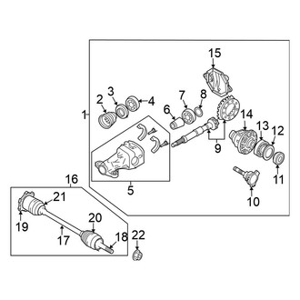 Nissan OE - Rear Suspension - Axle & Differential