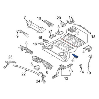 Nissan OE - Rear Left Floor Pan Reinforcement