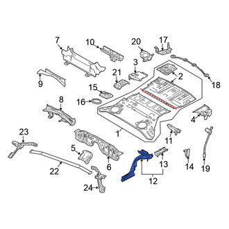 Nissan OE - Rear Left Frame Side Member Assembly