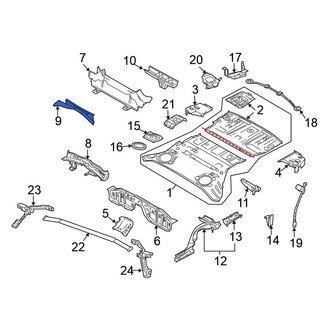 Nissan OE - Rear Center Floor Pan Crossmember